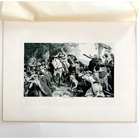 Hermann's Triumph Over Romans Photo Gravure Victorian 1894 Art Thumann DWS11 - Picture 2 of 3